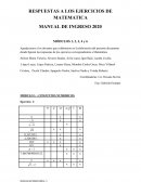 RESPUESTAS A LOS EJERCICIOS DE MATEMATICA