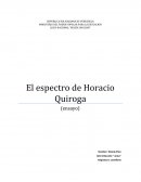 Ensayo del cuento el espectro de horacio quiroga