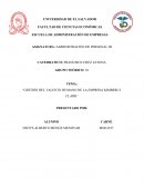 Gestión del talento humano de la empresa Kimberly Clark