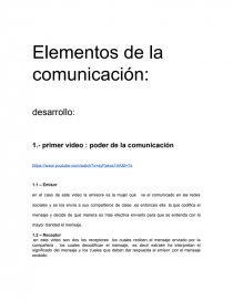 Elementos de la comunicación. Página 1