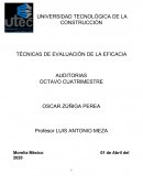 TECNICAS DE EVALUACION DE LA EFICACIA AUDITORIAS