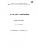 Historia de la Lengua Española