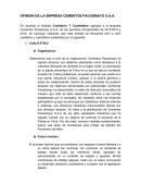 OPINION DE LA EMPRESA CEMENTOS PACASMAYO S.A.A
