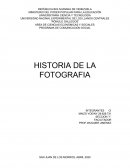 ANALISIS DE LA HISTORIA DE LA FOTOGRAFIA
