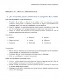 PREGUNTAS DE LA PELÍCULA AMOR SIN ESCALAS