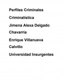 Perfiles Criminales Criminalística