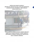 Actualización del sistema de datos del personal empleado y obrero