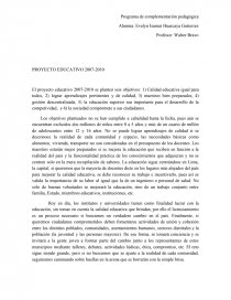 Programa de Complementación pedagógica. Página 1