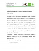 OPERADORES EN MECÁNICA CUÁNTICA. SEGUNDO POSTULADO