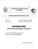 DIFICULTADES DE APRENDIZAJE EN ESTUDIANTES
