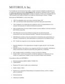 Informe sobre MOTOROLA Inc.
