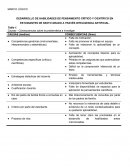 MARCO LÓGICO - Habilidades de pensamiento crítico y científico