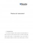 Trabajo de autocontrol