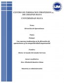 Las nuevas tendencas en la direccion de operaciones