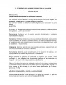 EL GOBIERNO DEL HOMBRE PESADO EN LA BALANZA