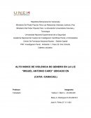 Alto indice de violencia de genero en la U.E “Miguel Antonio Caro”