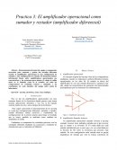 El amplificador operacional como sumador y restador
