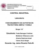 FUNCIONAMIENTO DE UN PISTON EN TRAYECTORIA SIMPLE Y DOBLE