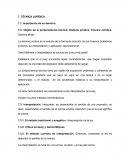 DERECHO JURIDICO. TÉCNICA JURÍDICA
