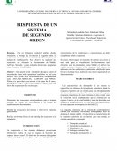 RESPUESTA DE UN SISTEMA DE SEGUNDO ORDEN
