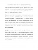 LAS ESTRATEGIAS PARA DEFINIR EL PRECIO DE EXPORTACIÓN