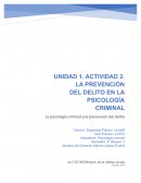 La psicología criminal y la prevención del delito