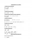 Propiedades de los limites