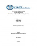 Finanzas públicas y política fiscal