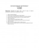 GUÍA DE TRABAJO “TECNOLOGIA”