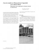 Caso de estudio en Planeación de Capacidad