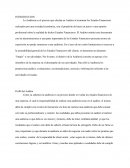 Auditoria. Perfil del Auditor