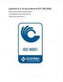 Capítulo 9 y 10 de la Norma NTC ISO 9001