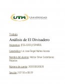 Analisis del Libro El Divisadero