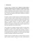 “Análisis de la Certeza Jurídica y debilidades del Registro General de la Propiedad en el departamento de Petén”