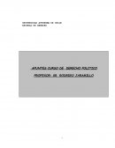 Apuntes derecho político. Universidad Autónoma