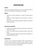 Proyecto de investigacion. ¿Cuáles son los factores determinantes en la vida de las madres que asisten al Centro Conin, que influencian en su permanencia en la Institución?