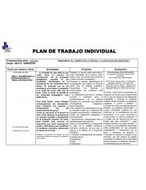 Programa Educativo : LEPEPMI Asignatura: EL CAMPO DE LO SOCIAL Y LA EDUCACION INDIGENA. Página 1