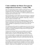 Como combinar las blusas Zara para la temporada de invierno y verano