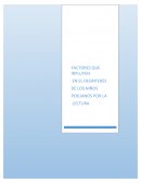 Factores que influyen en el desinterés de los niños