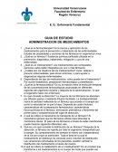 GUIA DE ESTUDIO ADMINISTRACION DE MEDICAMENTOS
