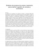 Modelos de procesos de compra: inspiración para enseñar la gestión de compras y suministros