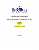 Gestión del conocimiento. Knowledge Process Quality Model (KPQM)