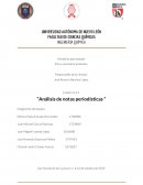 “Análisis de notas periodísticas ”