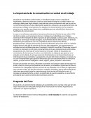 La importancia de la comunicación no verbal en el trabajo