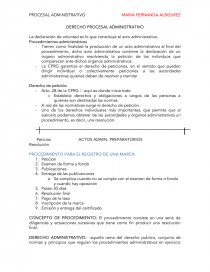 DERECHO PROCESAL ADMINISTRATIVO. Página 1
