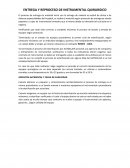 ENTREGA Y REPROCESO DE INSTRUMENTAL QUIRURGICO