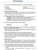¿Cuáles son los procedimientos más utilizados en el método de aprendizaje?