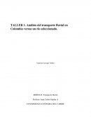 Análisis del transporte fluvial en Colombia versus un río seleccionado
