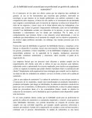 ¿Es la habilidad social esencial para un profesional en gestión de cadena de suministros?