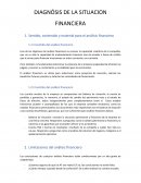 DIAGNÓSIS DE LA SITUACION FINANCIERA